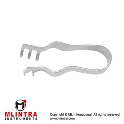 Finsen Wound Spreader 3 x 4 Blunt Prongs Stainless Steel, 7 cm - 2 3/4"